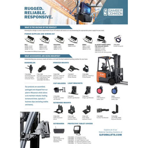 Gamber-Johnson Mounting Hardware and Stands